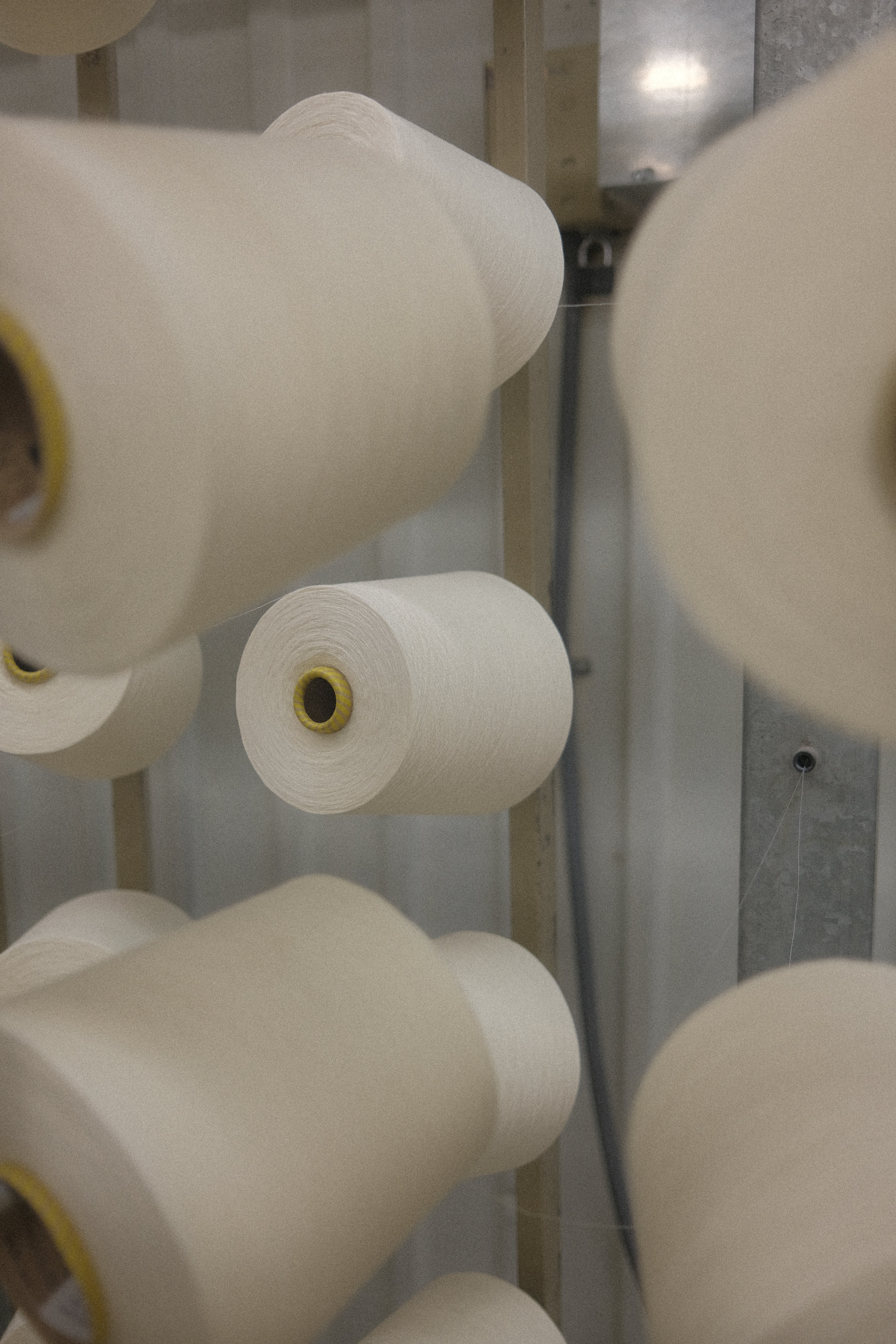 Raw cotton spun is into yarn in NC