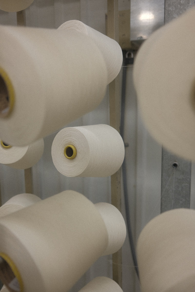 Raw cotton spun is into yarn in NC